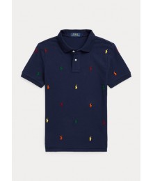 Polo Ralph Lauren Navy With Colored All Over Pony Tee